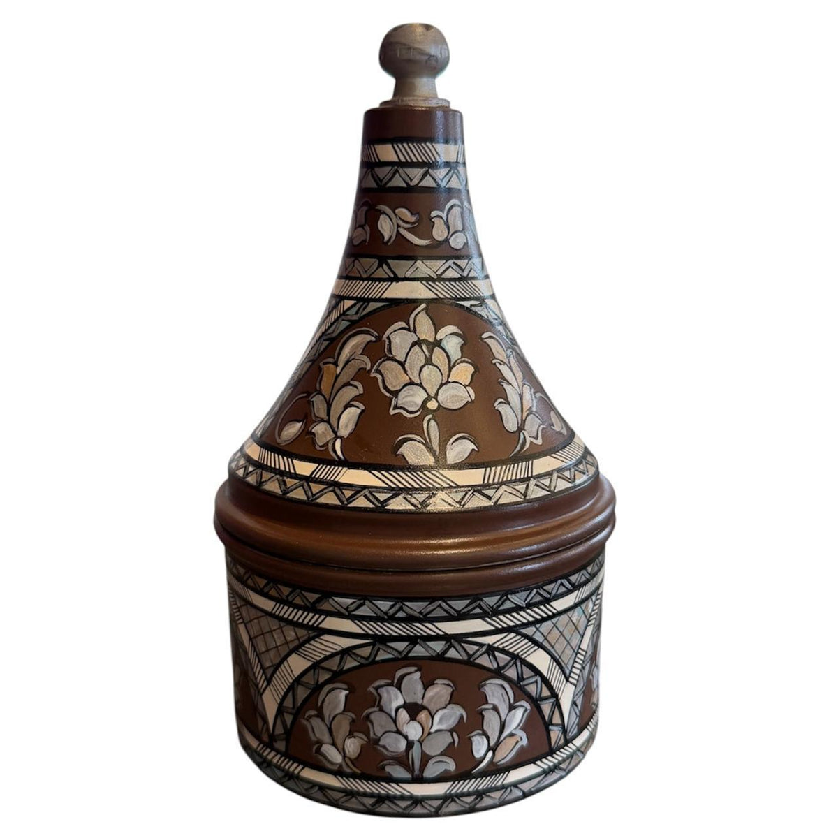 Tamrie Hand Painted Trompe L'oeil Sadaf ( D9.5H16cm)