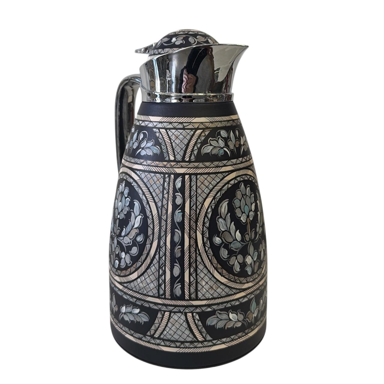 Thermos Hand Painted Trompe L'oeil Sadaf