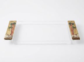 Tray Plexi Hand Painted Mina Palm