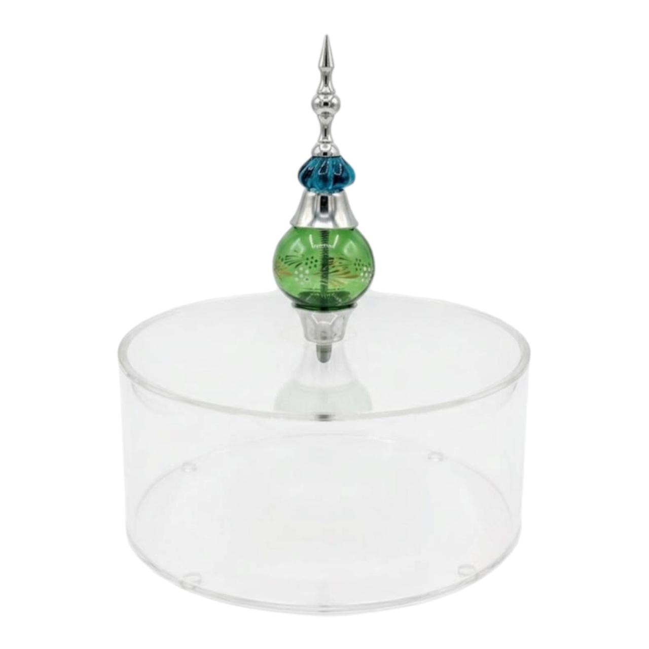 Box Plexi + Cover with Hand Blown Glass