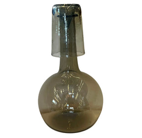 Hand Blown Glass Carafe with Cup