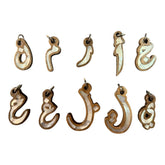 Letters Wood With Inlay Sea Shell Mother of Pearl for Bag Strap