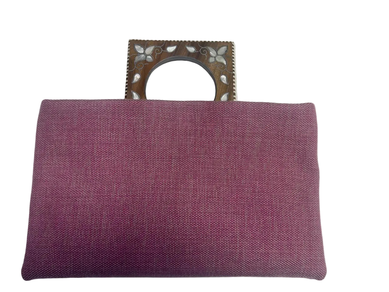 Clutch with Handle Inlaid with Mother of Pearl