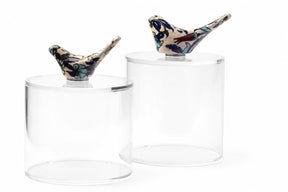 Set 2 Boxes Plexi with Bird Qishani