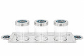 Tray Hand Hammered Aluminum with Plexi Boxes and Qishani
