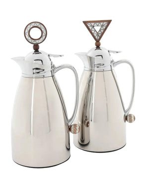 Set 2 Thermos Stainless Steel with Mother of Pearl (1 Liter)