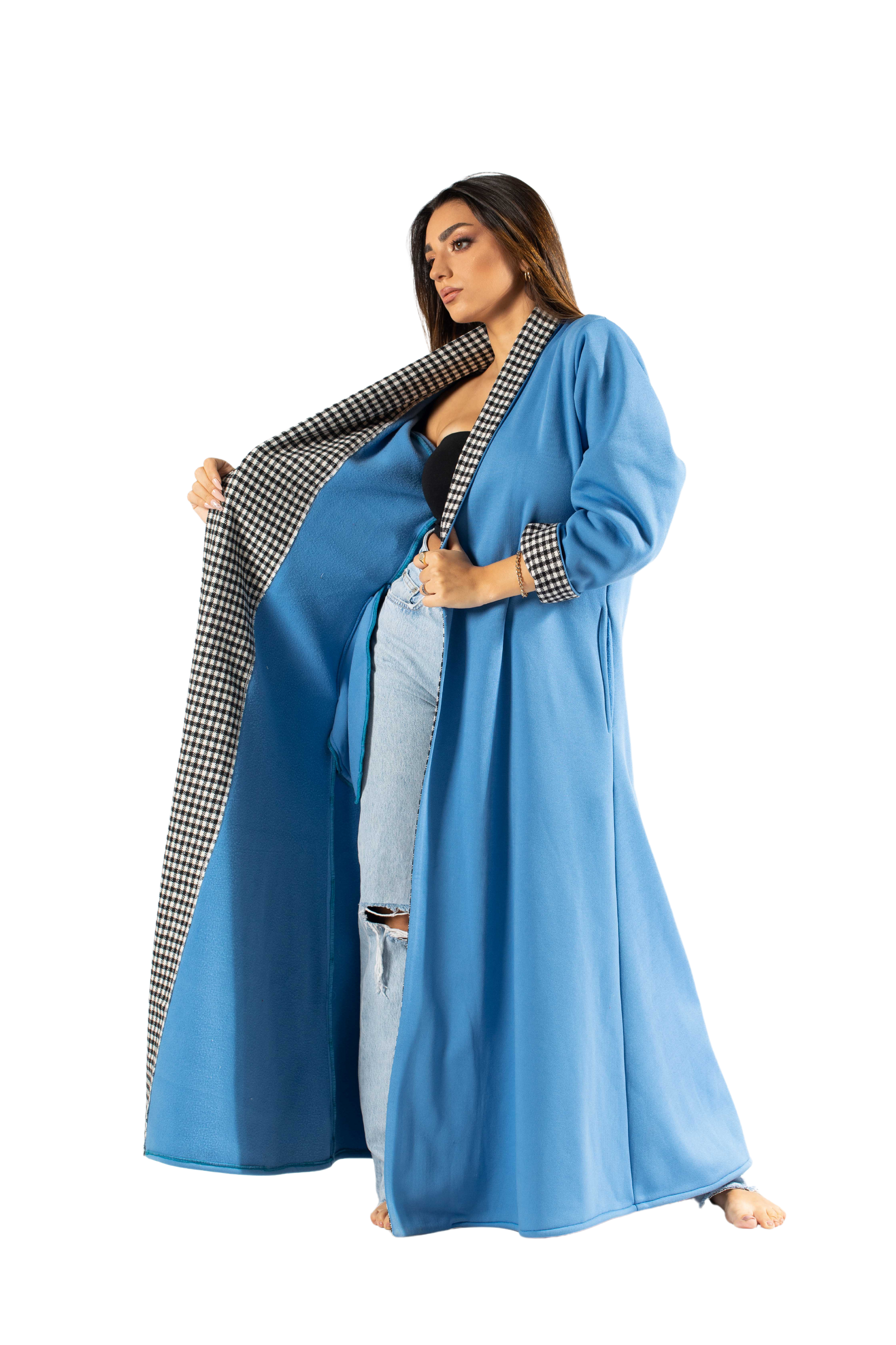 kimono fleece arabic cut