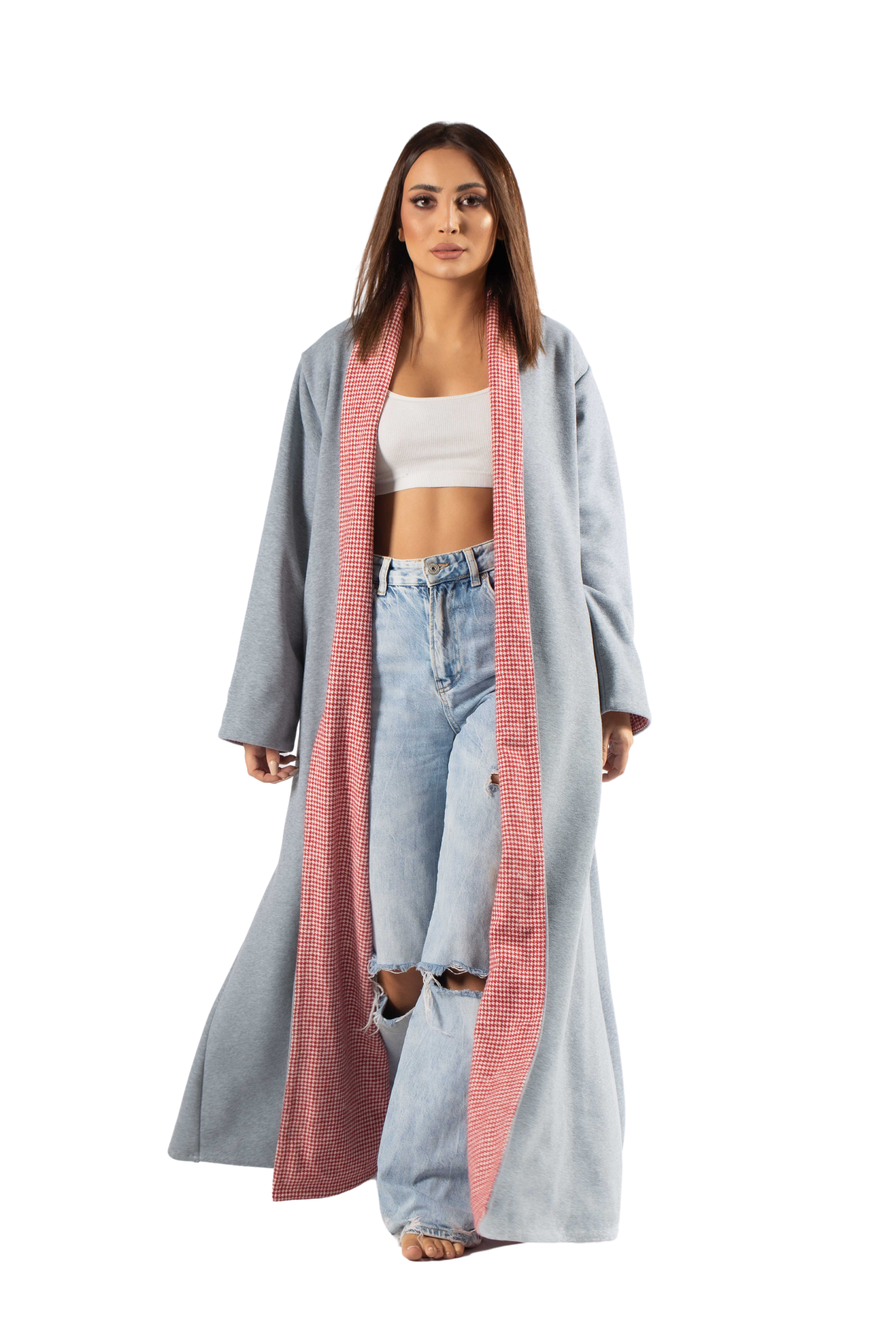 kimono fleece arabic cut