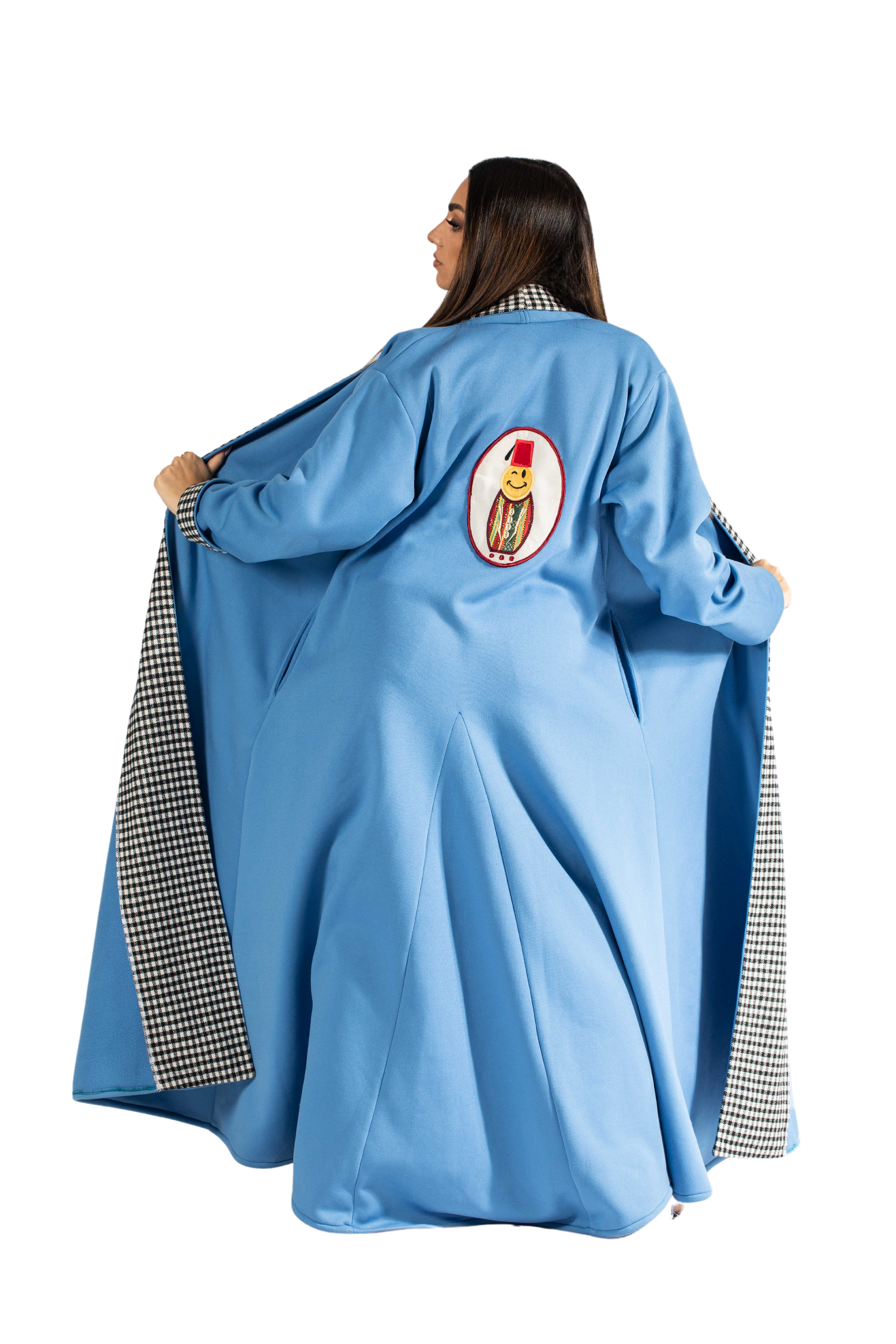 kimono fleece arabic cut