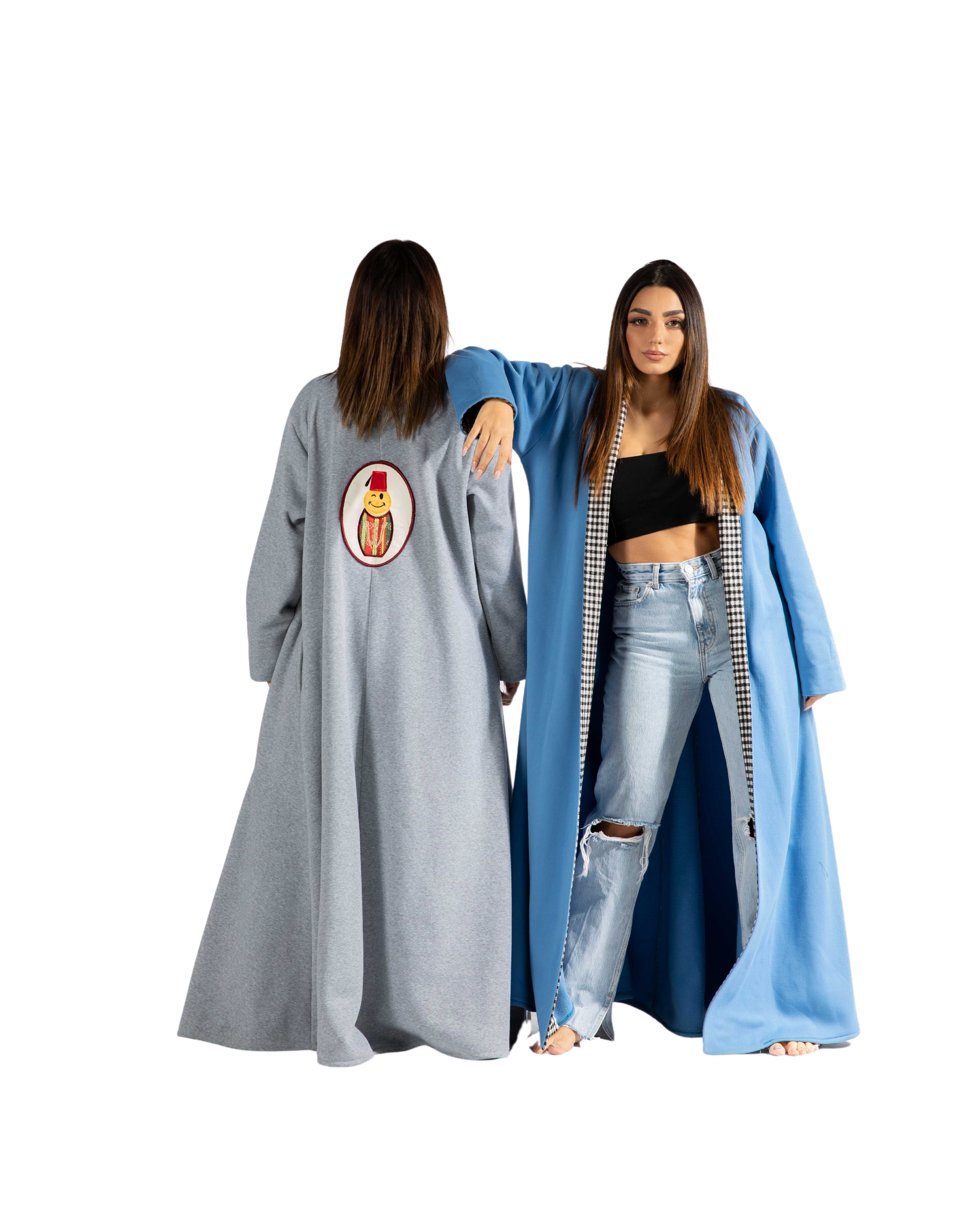 kimono fleece arabic cut