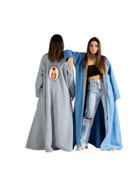 kimono fleece arabic cut