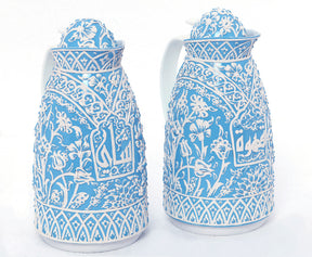 Thermos Hand Painted White Handmade Enamel 3D (1 Liters)/PCS