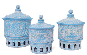 Casserole Hand Hammered Straight Aluminum + Heater White Handmade enamel